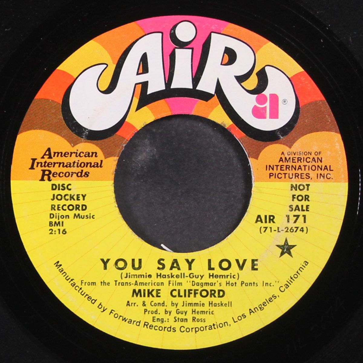 you say love / it's a dream away by MIKE CLIFFORD