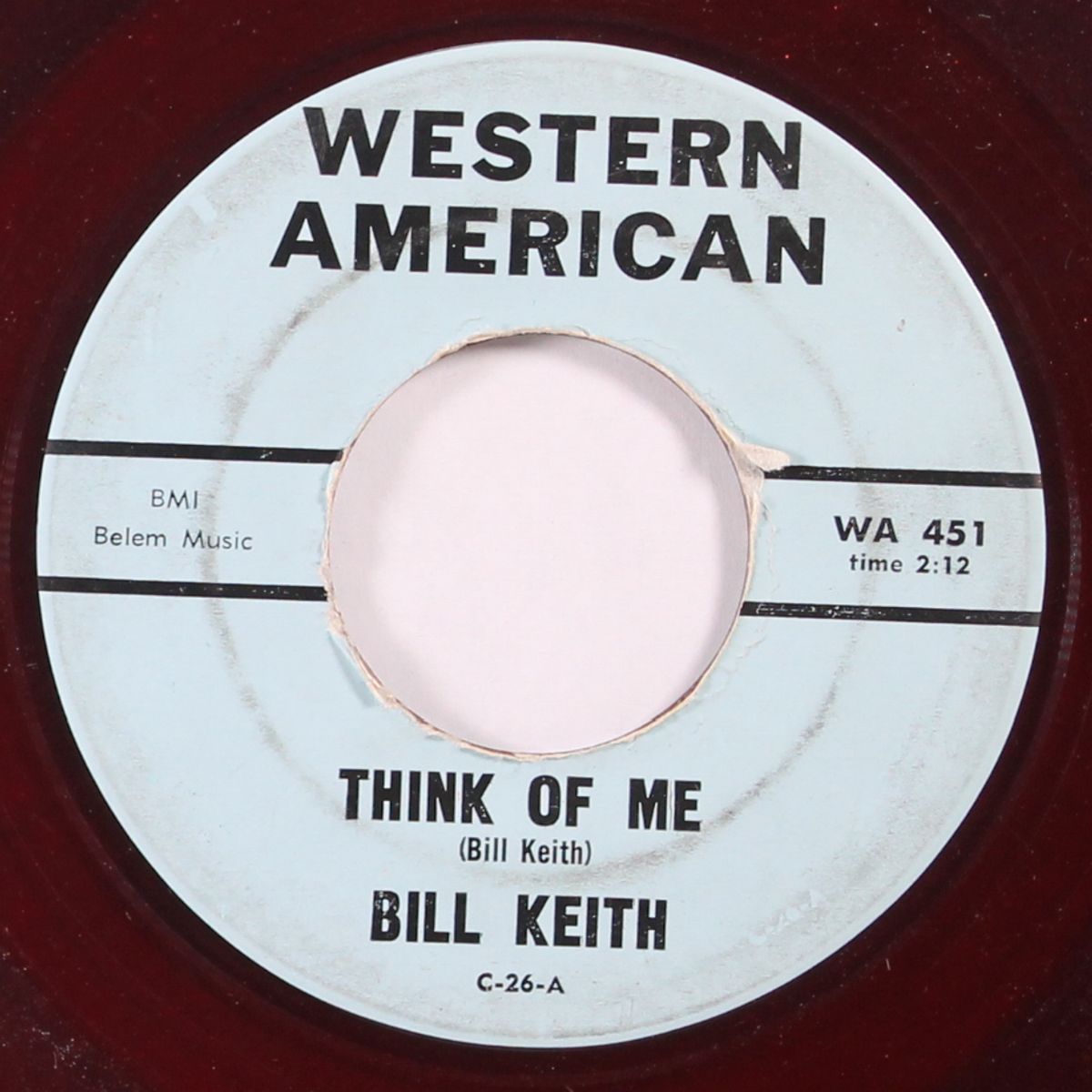 it's only a game / think of me by BILL KEITH