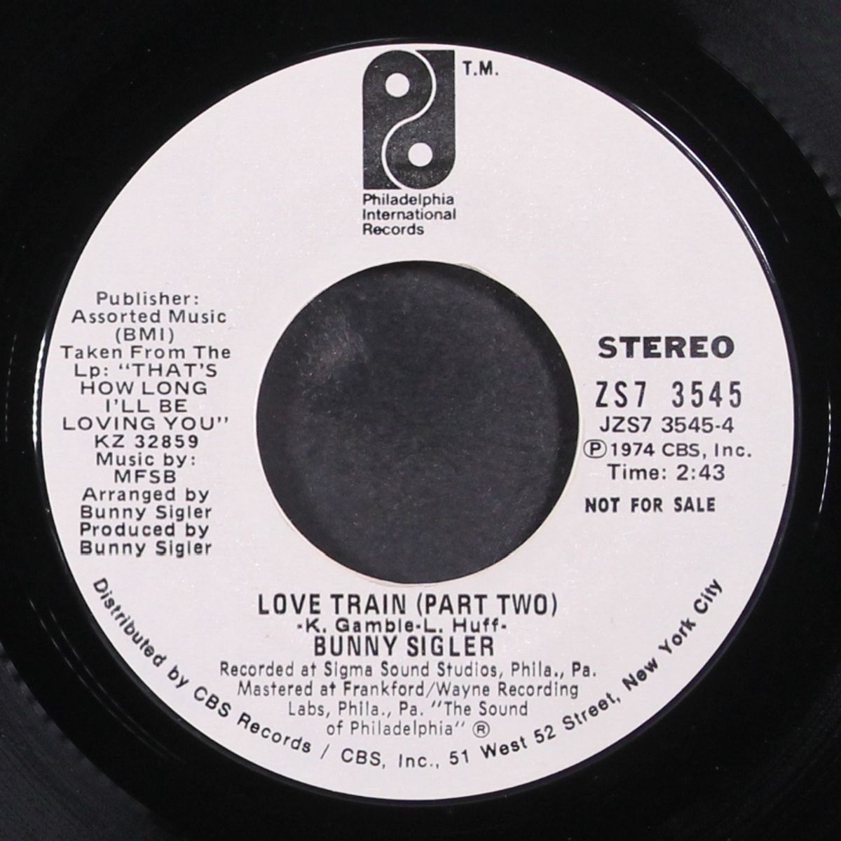 love train / mono by BUNNY SIGLER