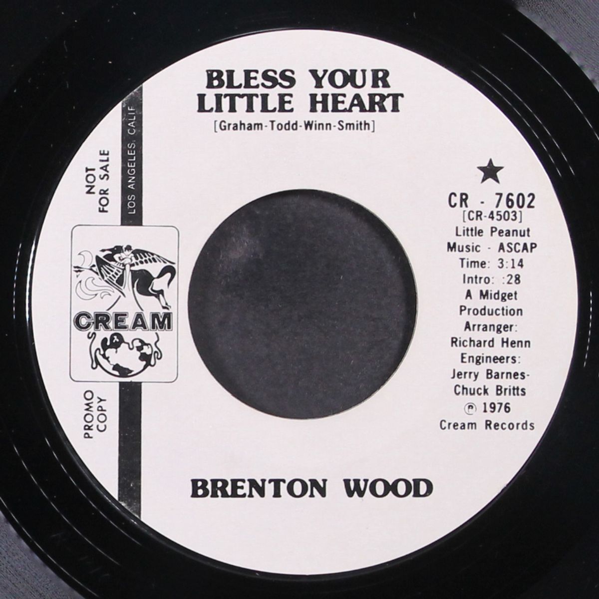 all that jazz / bless your little heart by BRENTON WOOD