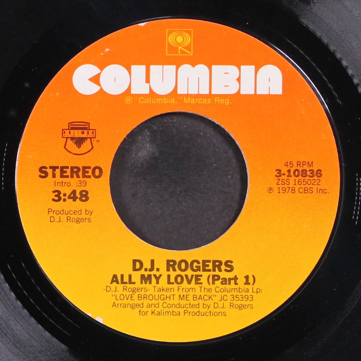 all my love / part 2 by D.J. ROGERS