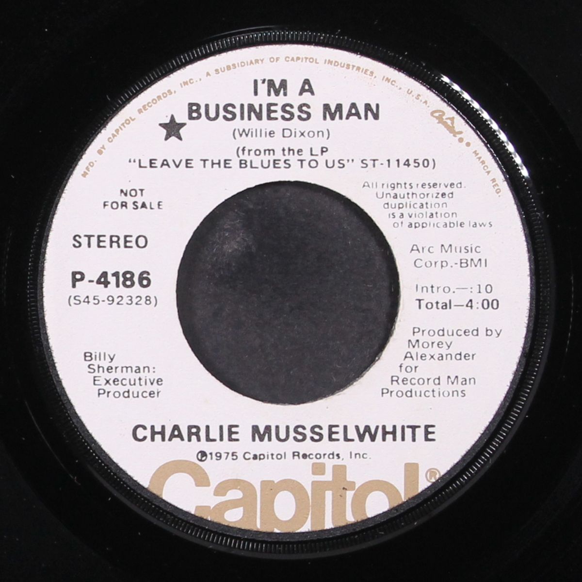 i'm a business man by CHARLIE MUSSELWHITE