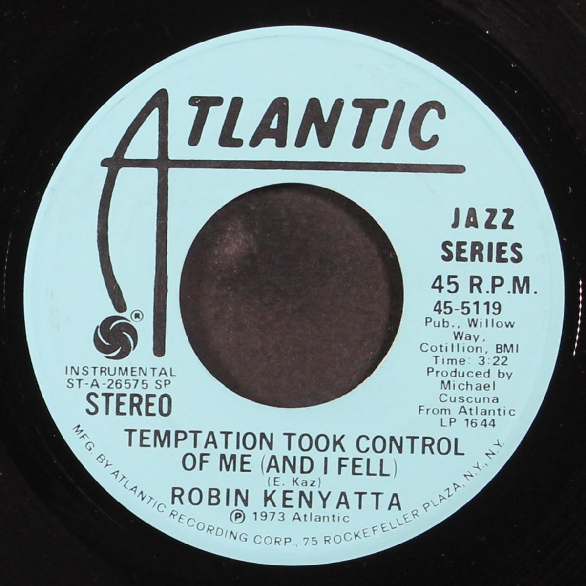 touch / temptation took control of me by ROBIN KENYATTA