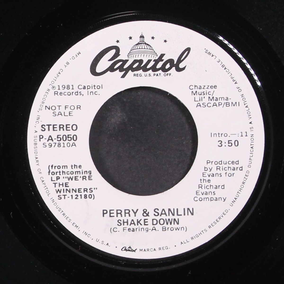 shake down / same by PERRY & SANLIN