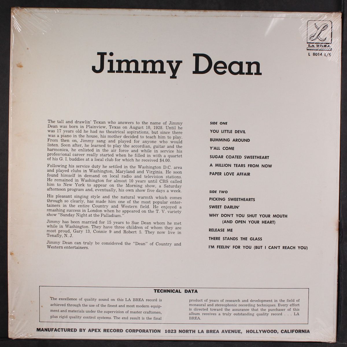 bummin' around with by JIMMY DEAN