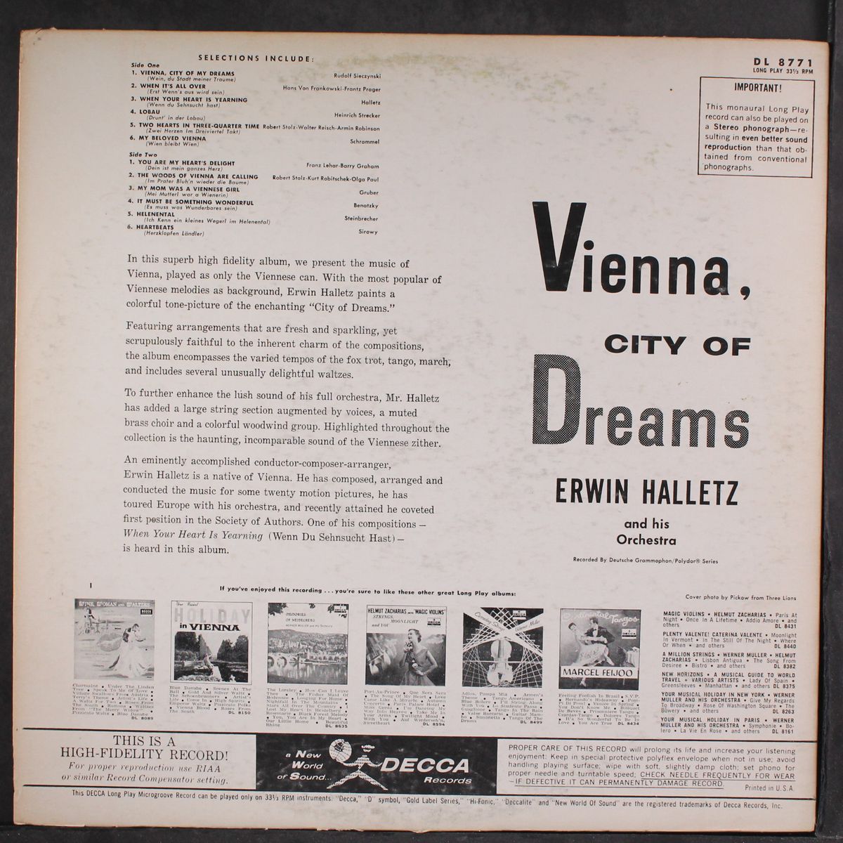 vienna - city of dreams by ERWIN HALLETZ