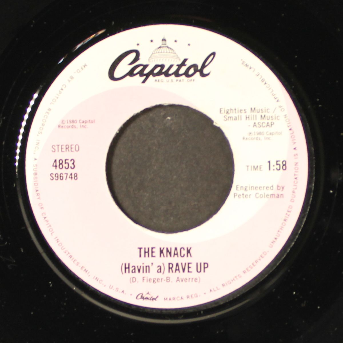 can't put a price on love / havin' a rave up by KNACK