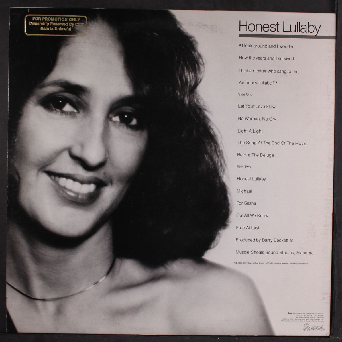 honest lullaby by JOAN BAEZ