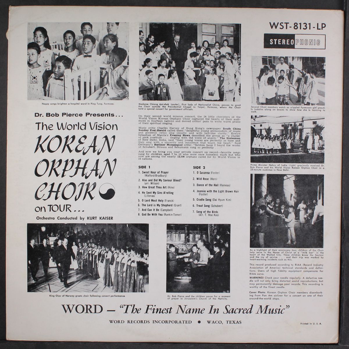 on tour by KOREAN ORPHAN CHOIR