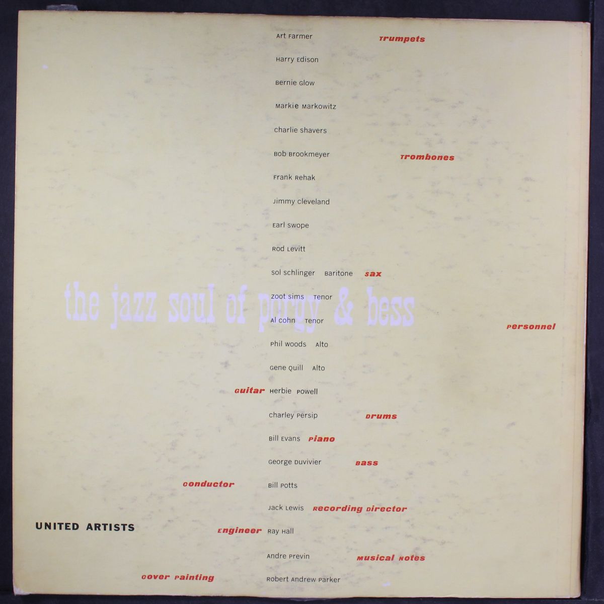 the jazz soul of porgy & bess by BILL POTTS
