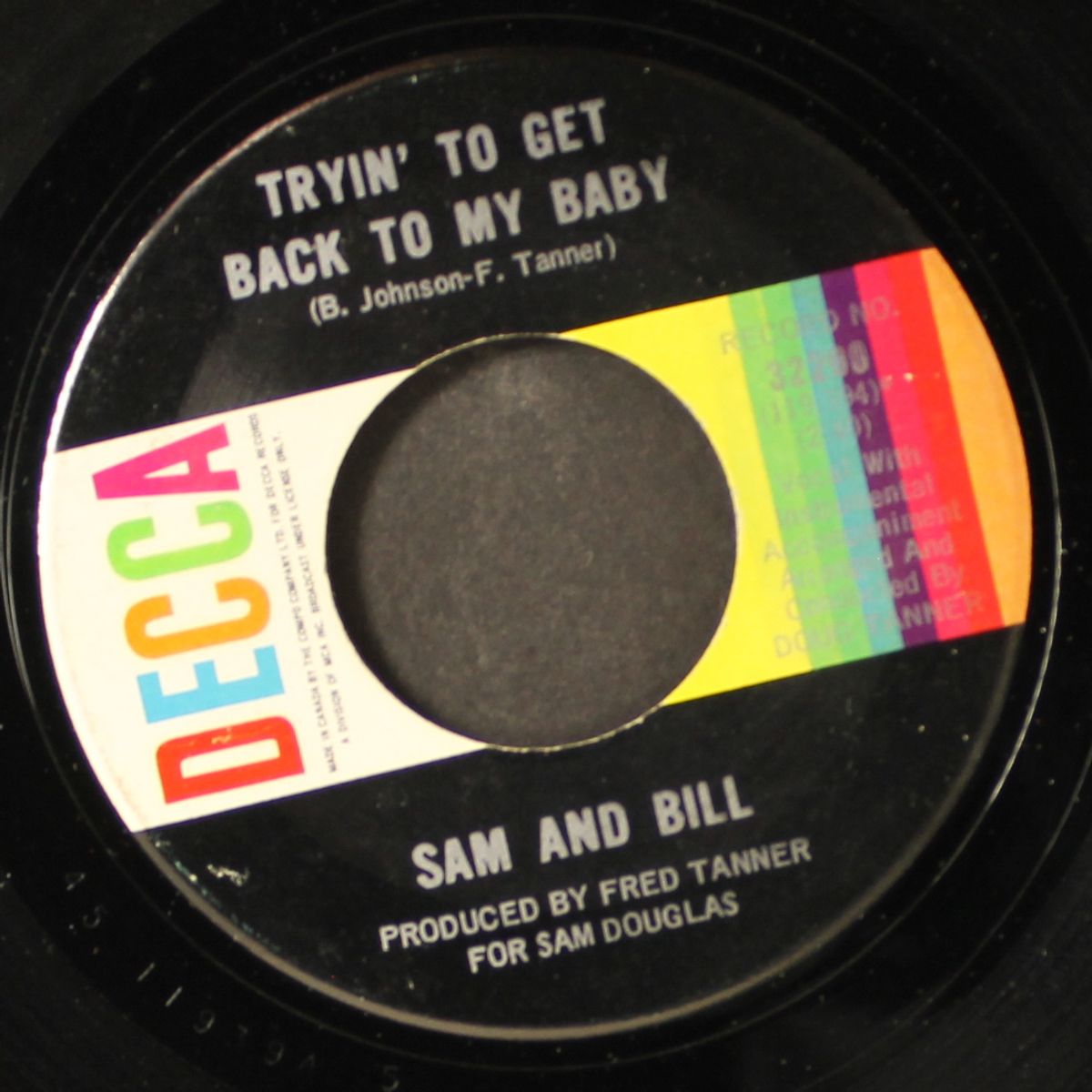 i need your love to comfort me / tryin' to get back to my baby by SAM & BILL