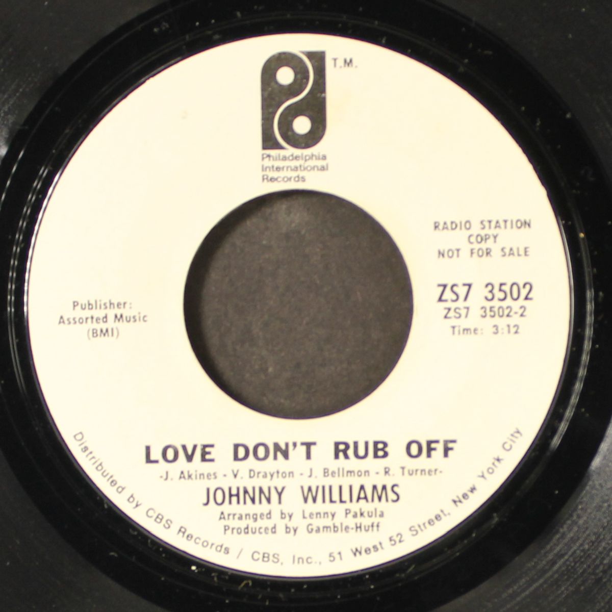 it's so wonderful / love don't rub off by JOHNNY WILLIAMS