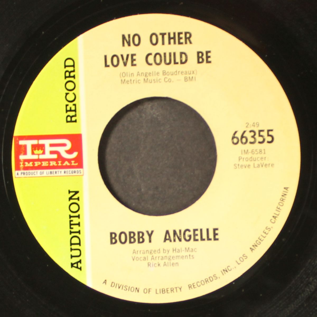 i used to be happy / no other love could be by BOBBY ANGELLE