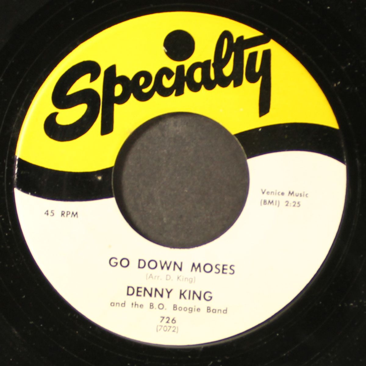 bessie mae / go down moses by DENNY KING