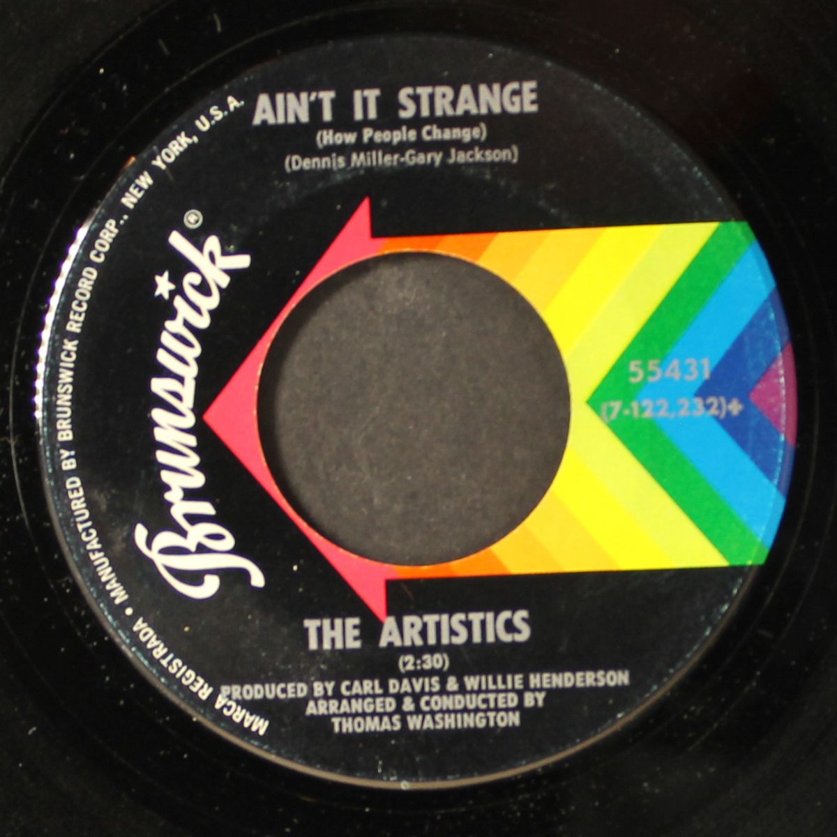 just another heartache / ain't it strange by ARTISTICS