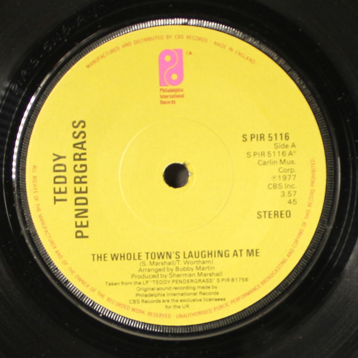 the whole towns laughing at me by TEDDY PENDERGRASS