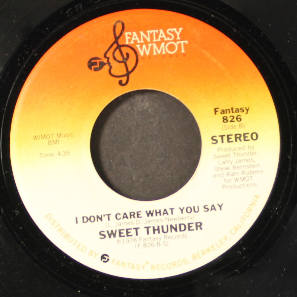 baby i need your love today / i don't care what you say by SWEET THUNDER