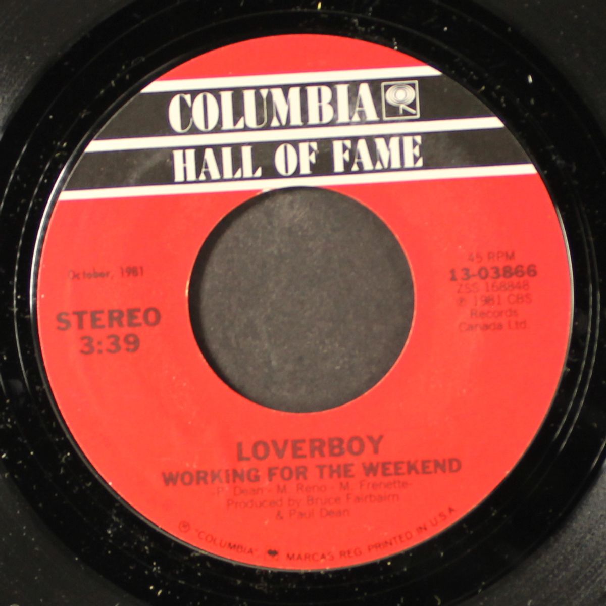 working for the weekend / when it's over by LOVERBOY