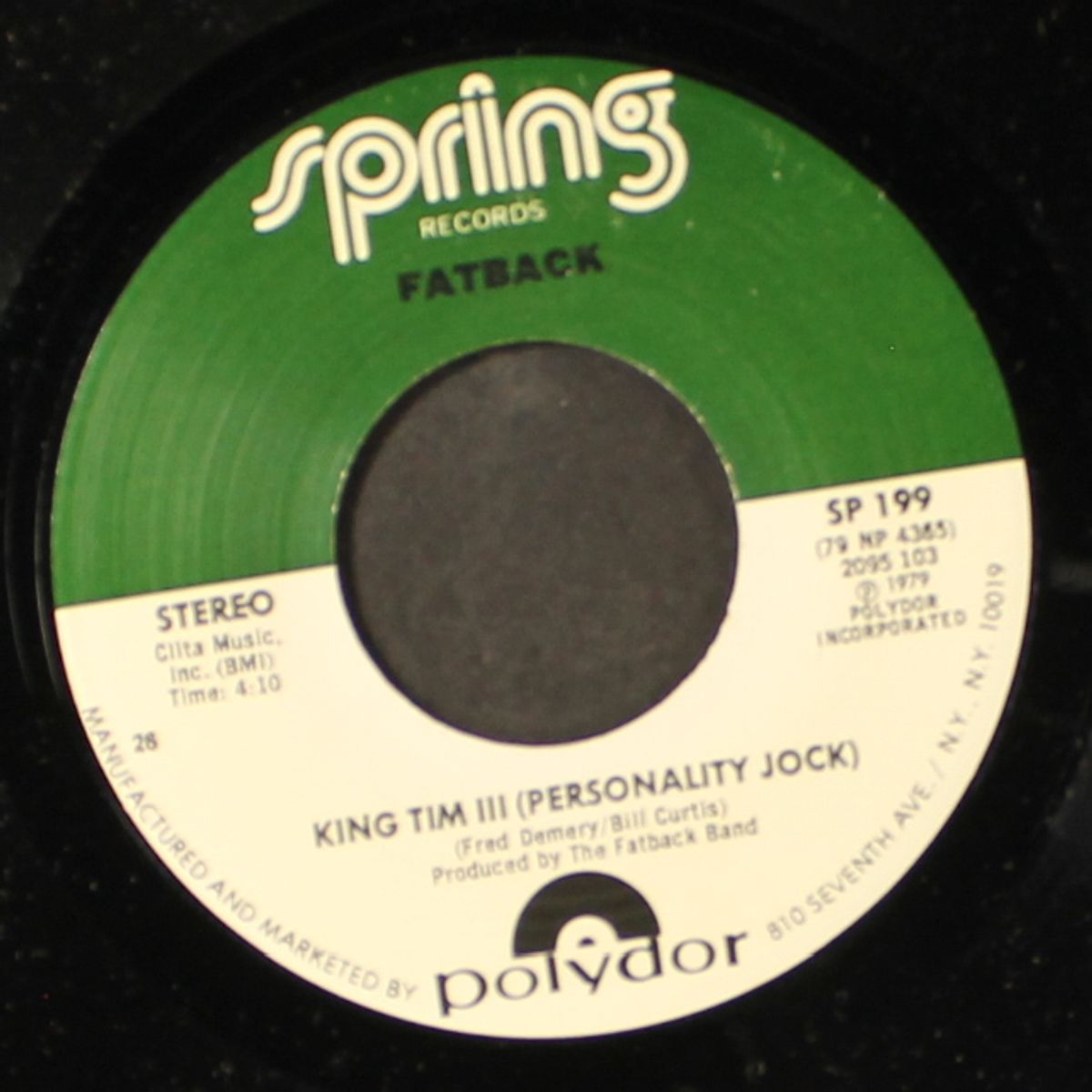 king tim iii (personality jock) / you're my candy sweet by FATBACK