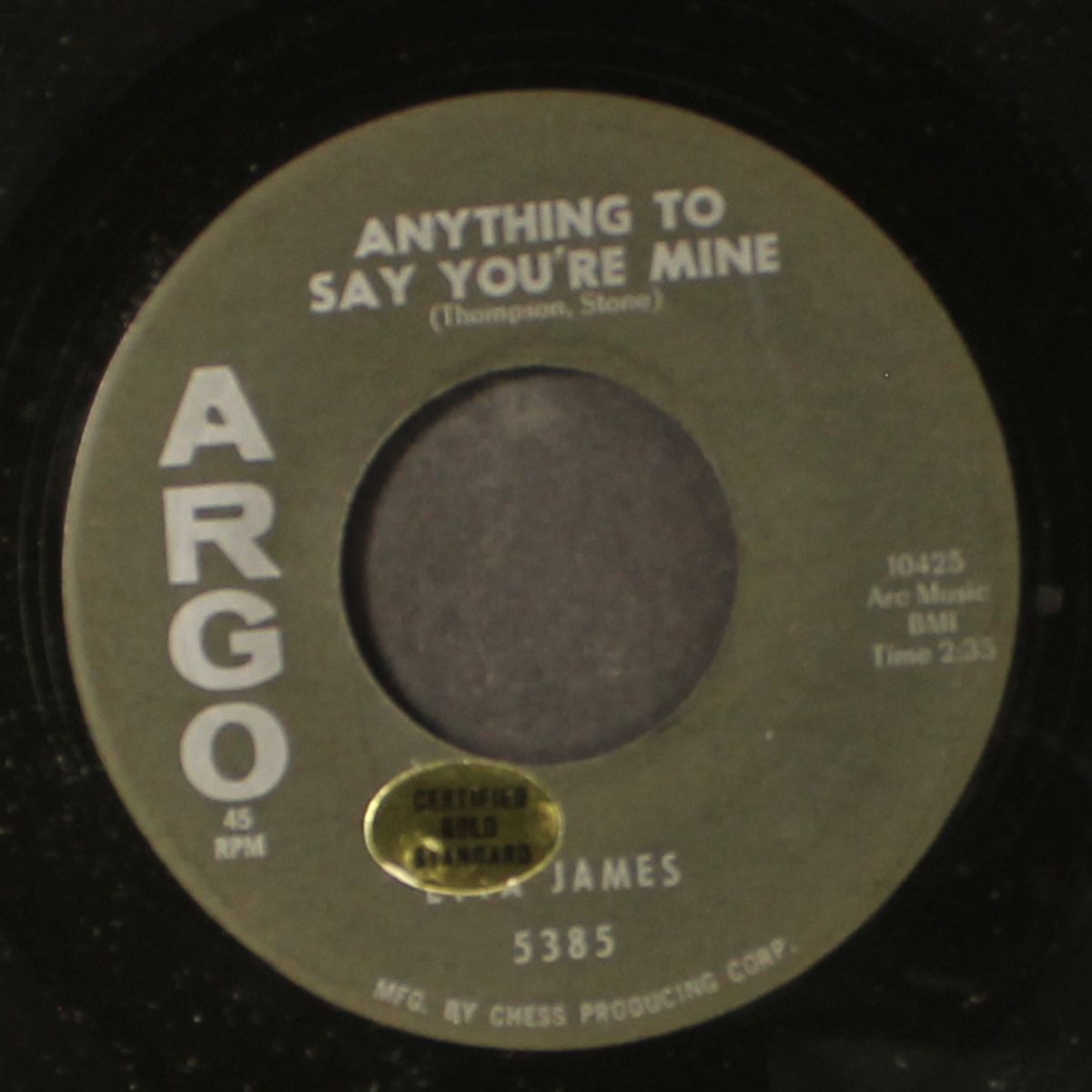 trust in me / anything to say you're mine by ETTA JAMES