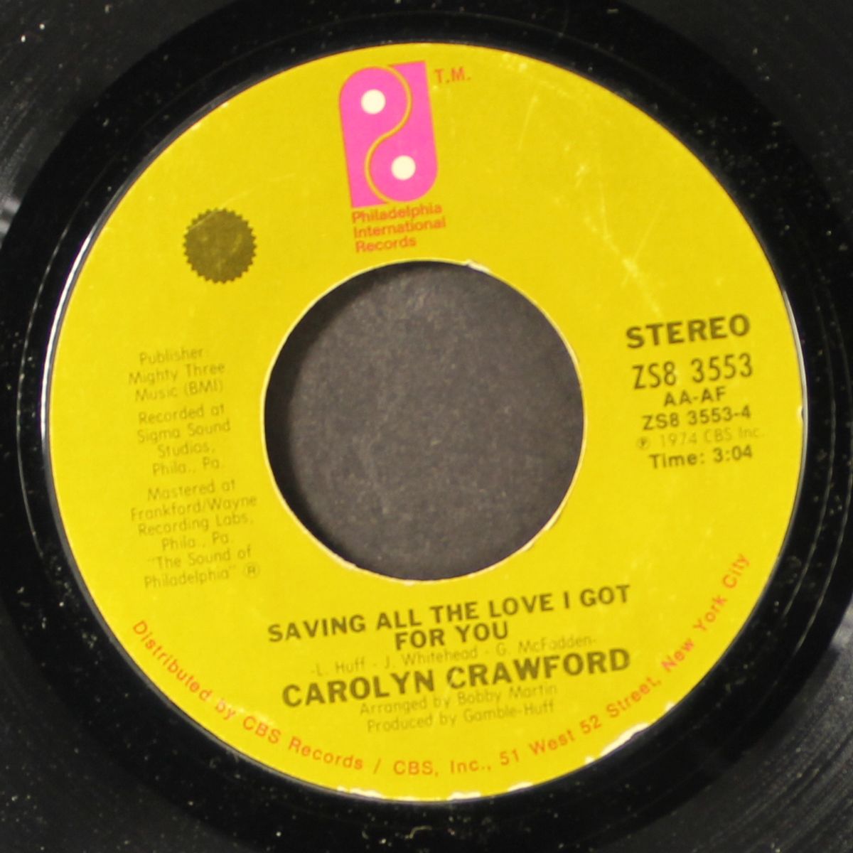 just got to be more careful / saving all the love i got for you by CAROLYN CRAWFORD
