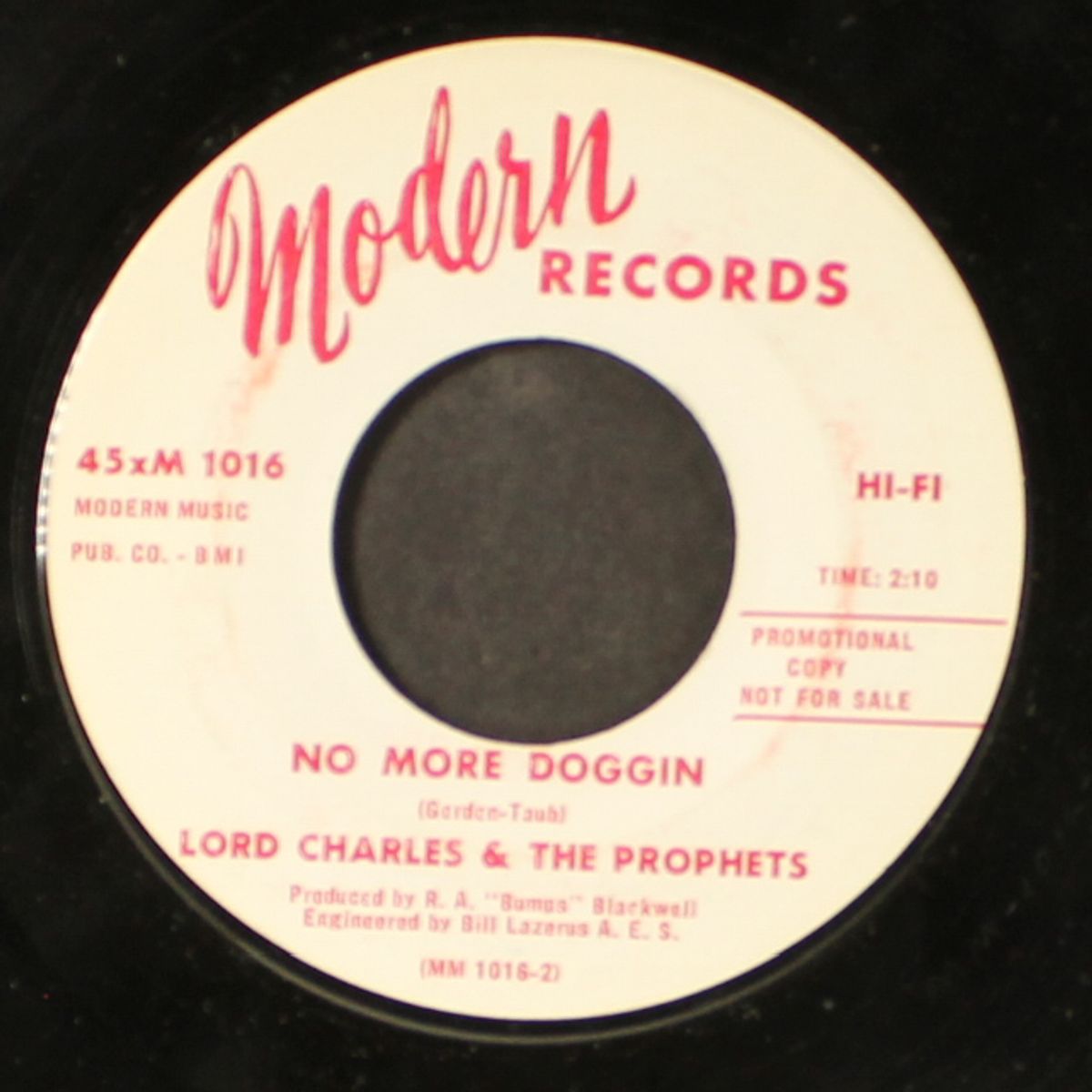no more doggin / cherry pie by LORD CHARLES & PROPHETS