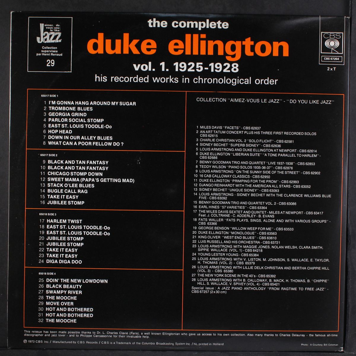 the complete vol. 1: 1925-28 by DUKE ELLINGTON