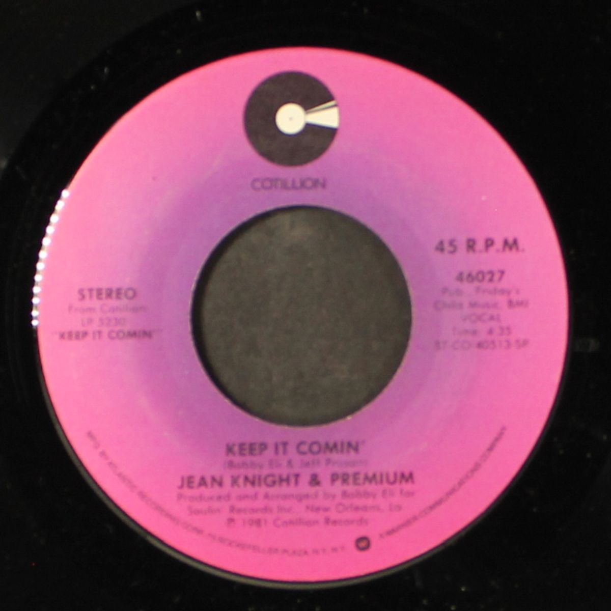 one on one / keep in comin' by JEAN KNIGHT & PREMIUM