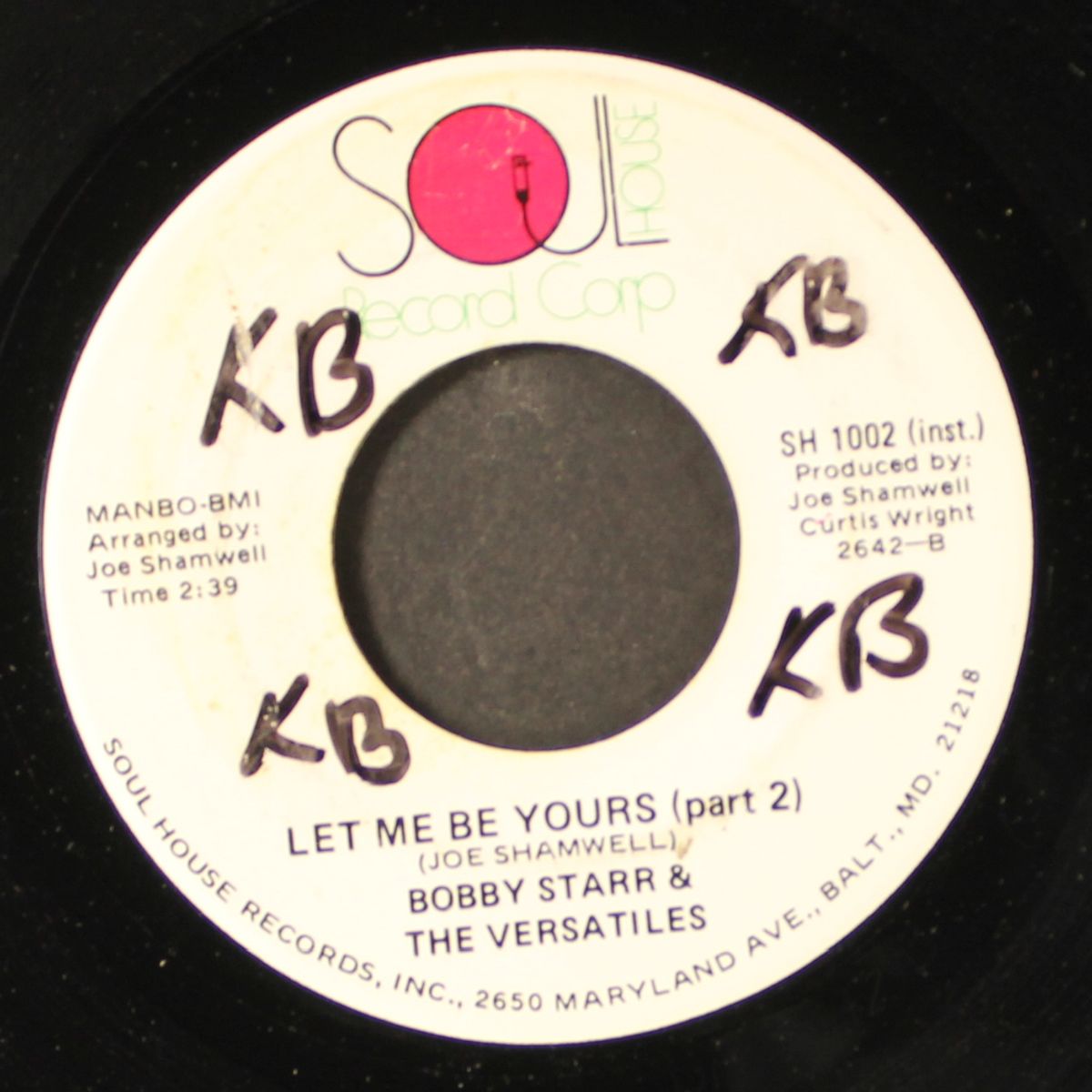 let me be yours / part 2 by BOBBY STARR & VERSATILES