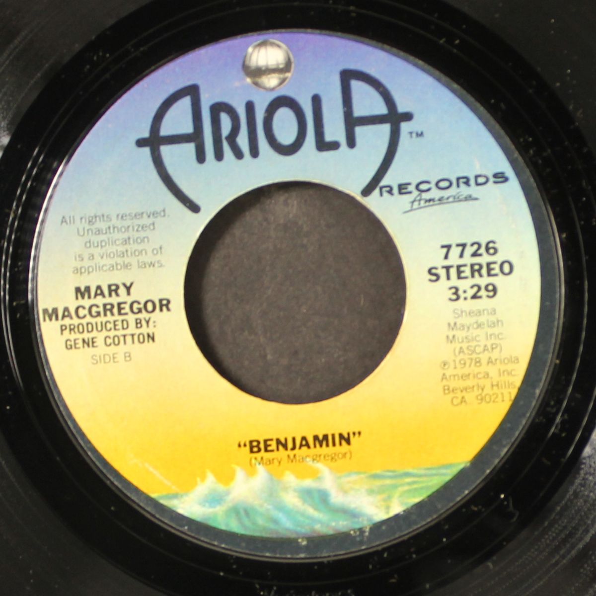 the wedding song / benjamin by MARY MACGREGOR