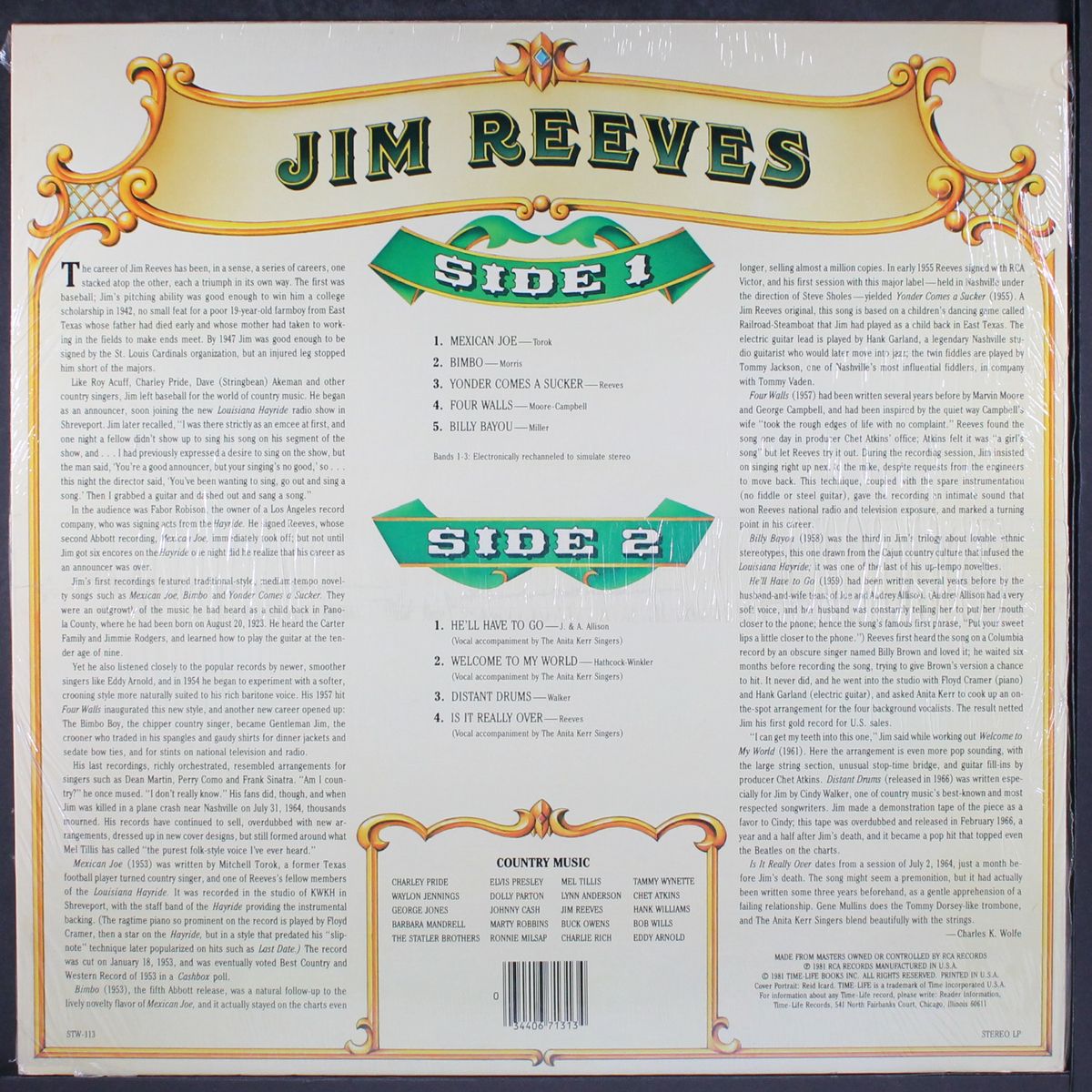country music by JIM REEVES