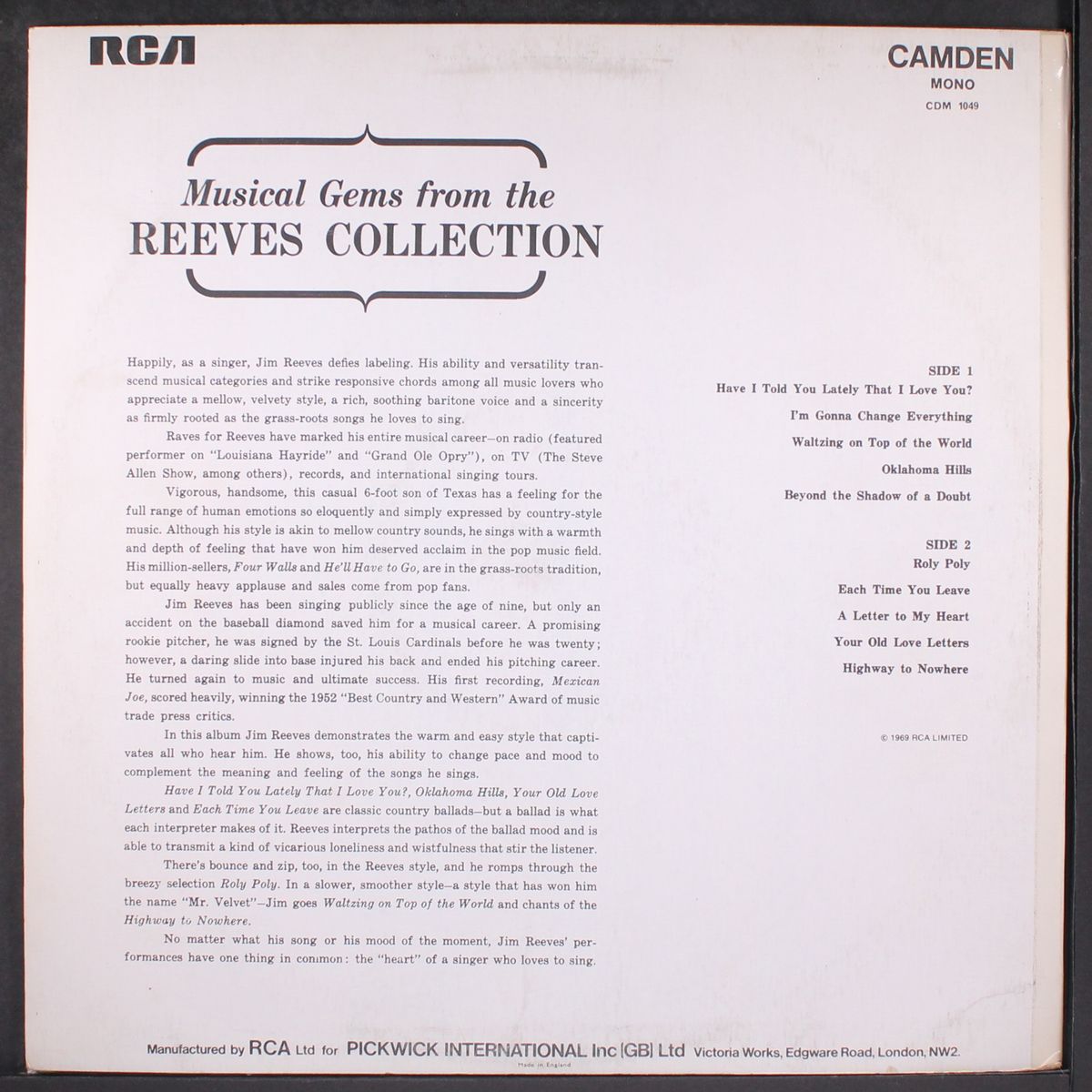 have i told you lately that i love you? by JIM REEVES