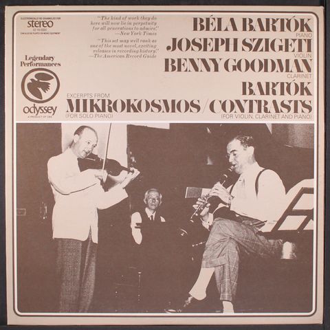 BELA BARTOK, JOSEPH SZIGETI, BENNY GOODMAN