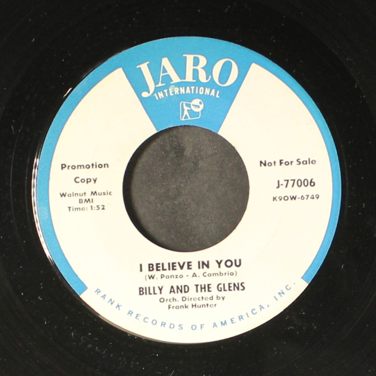 i believe in you / oh boy! by BILLY & GLENS