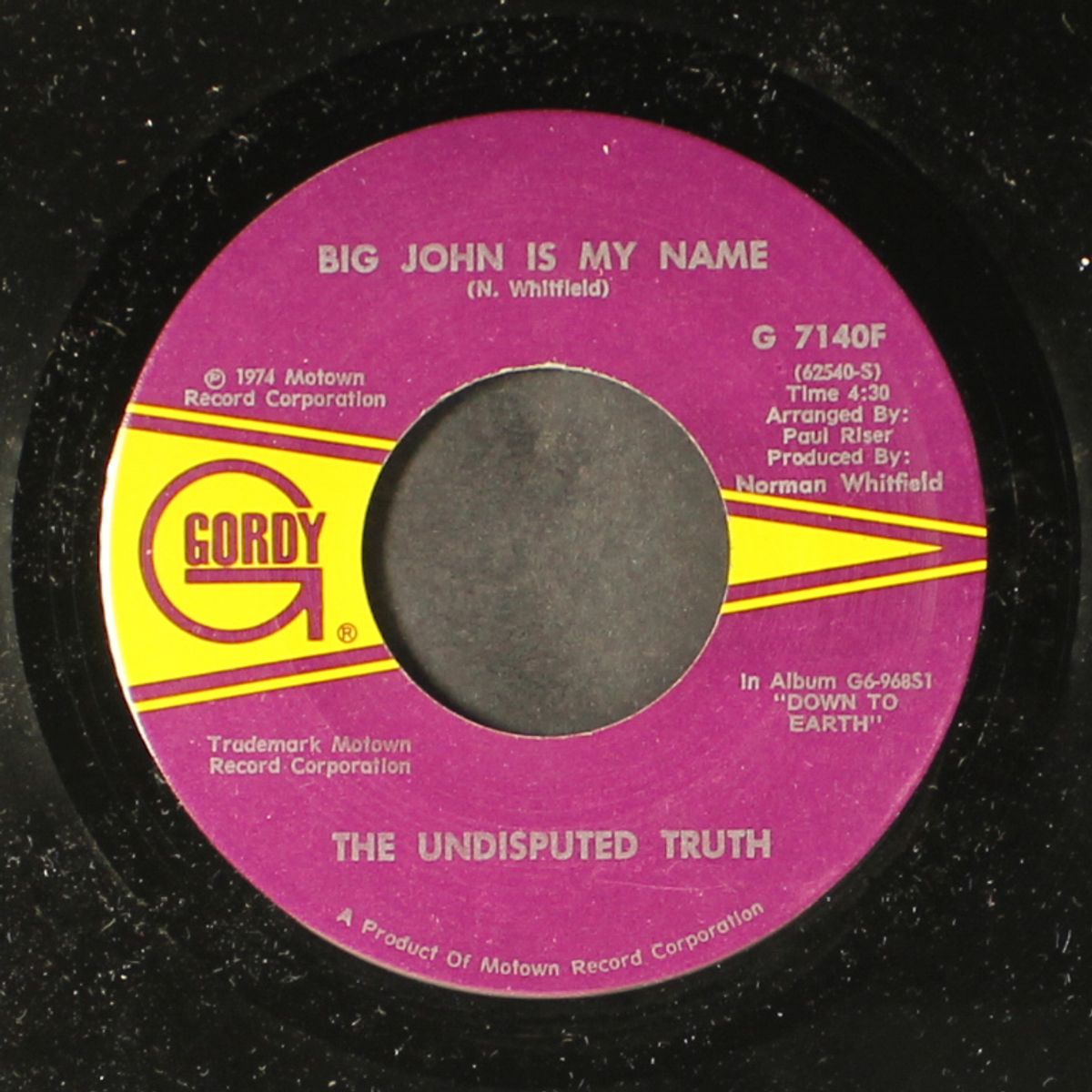 lil' red ridin' hood / big john is my name by UNDISPUTED TRUTH