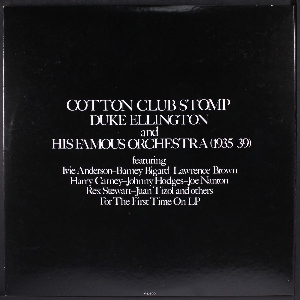 cotton club stomp by DUKE ELLINGTON
