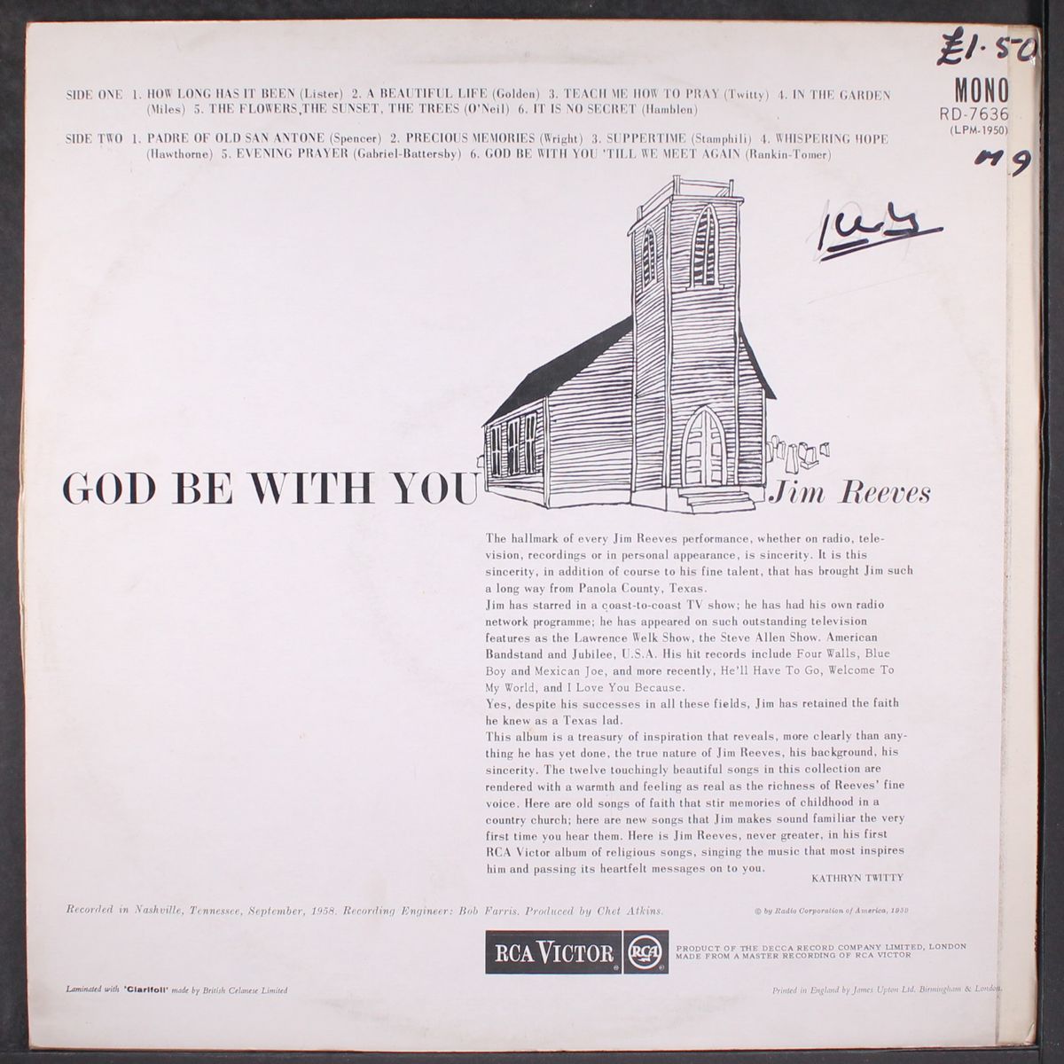 god be with you by JIM REEVES