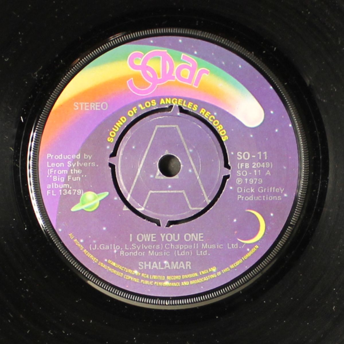 i owe you one / the right time for us by SHALAMAR