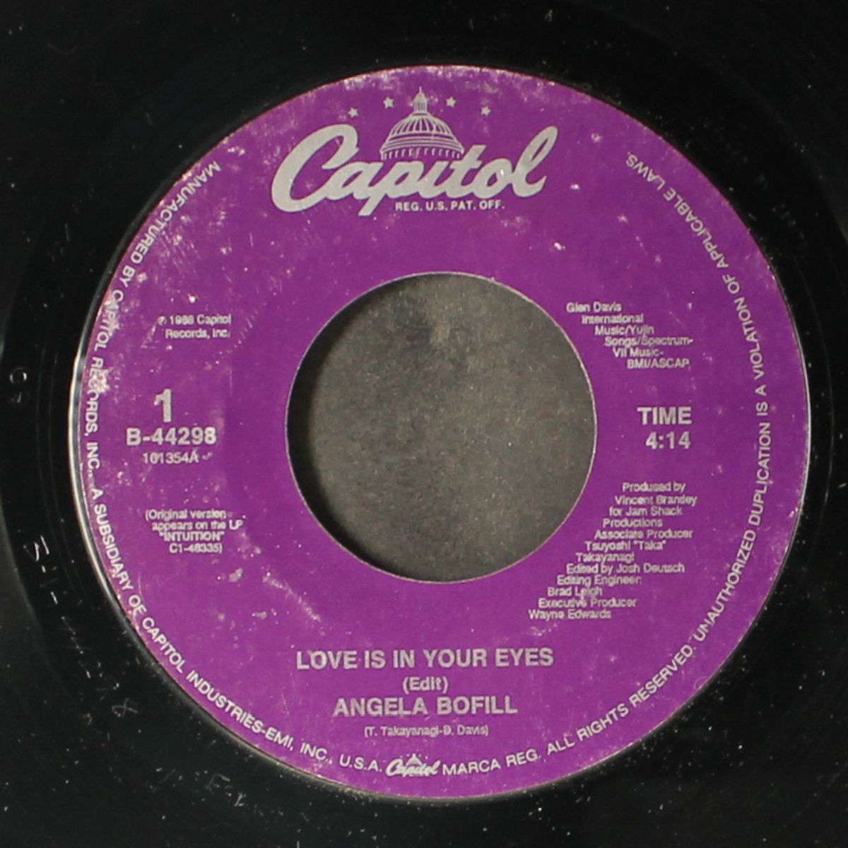 love is in your eyes / i just wanna stop by ANGELA BOFILL