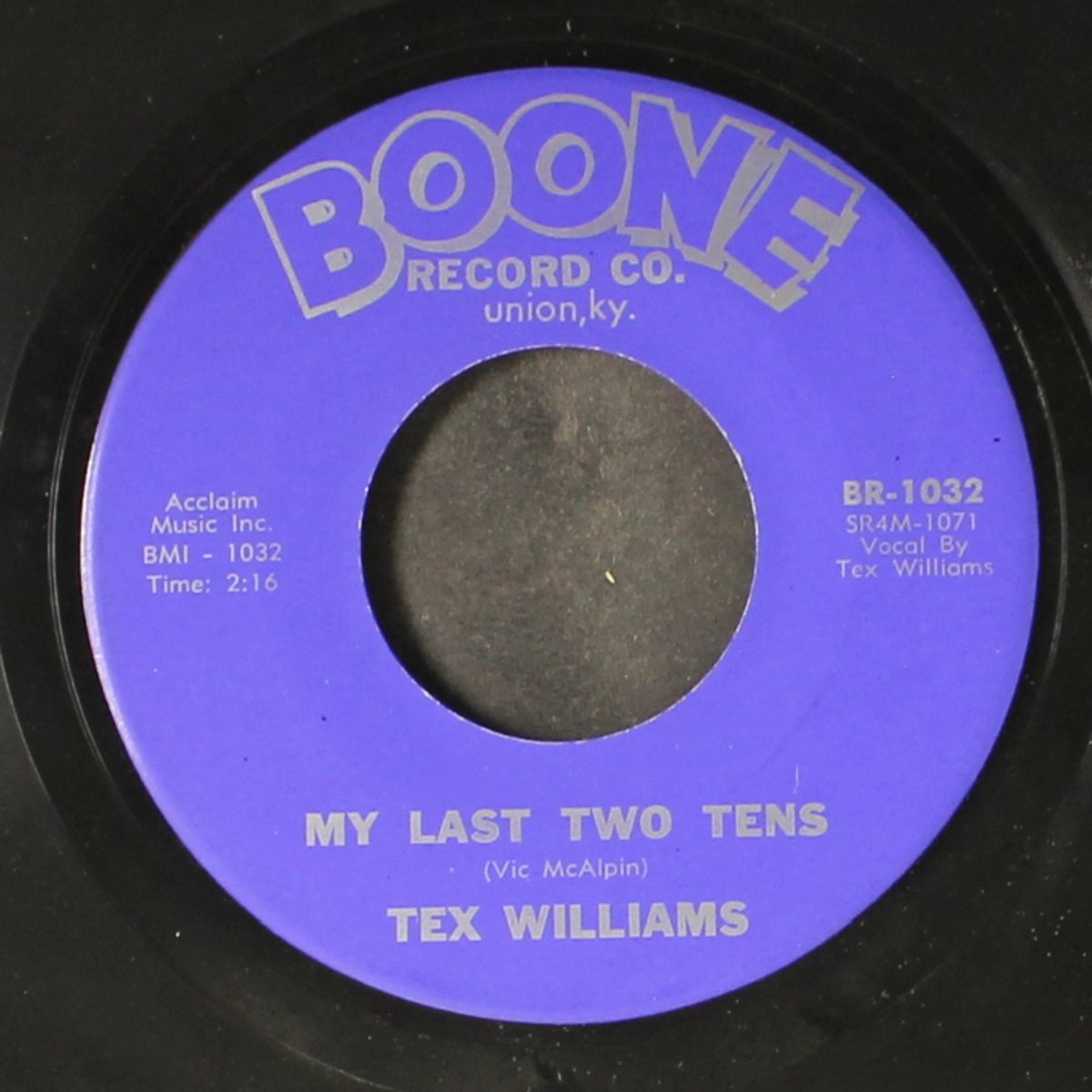big tennessee / my last two tens by TEX WILLIAMS