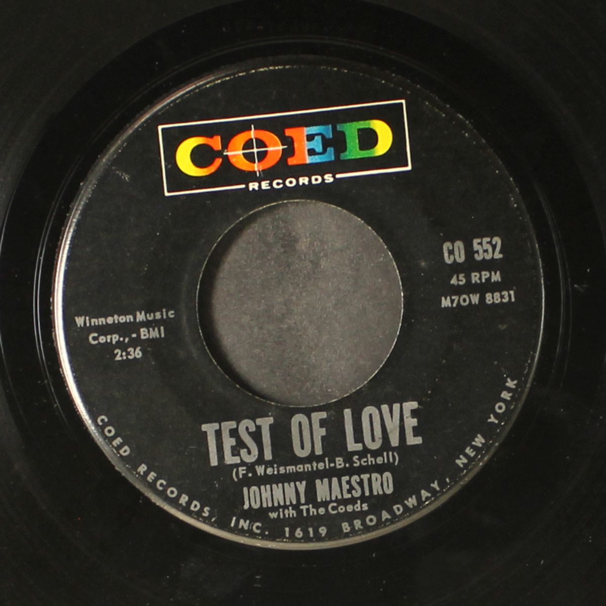 mr. happiness / test of love by JOHNNY MAESTRO & COEDS