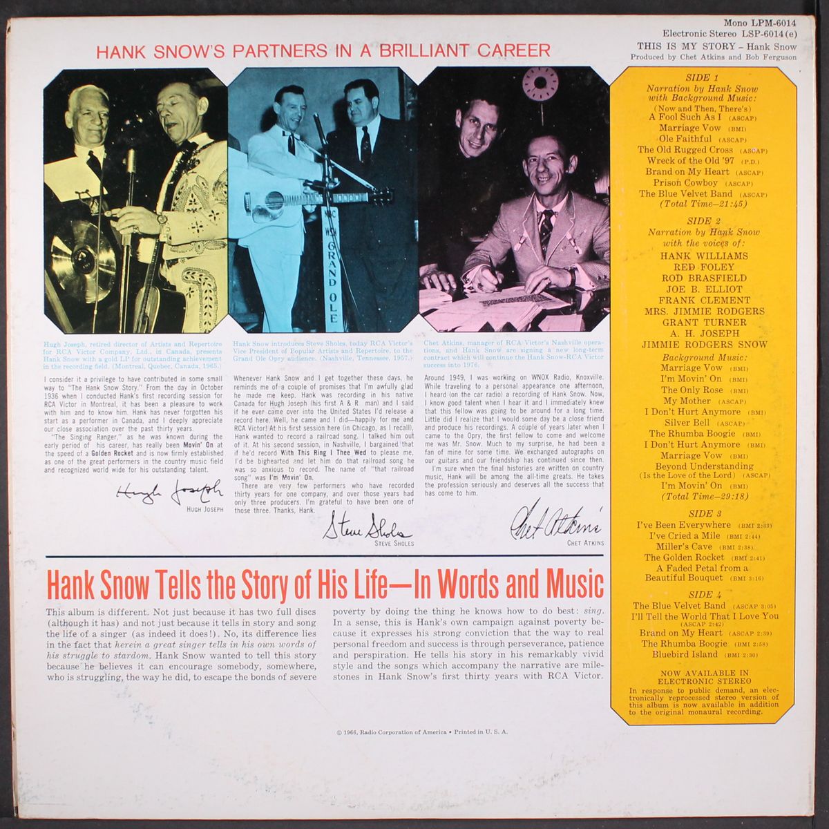 this is my story by HANK SNOW
