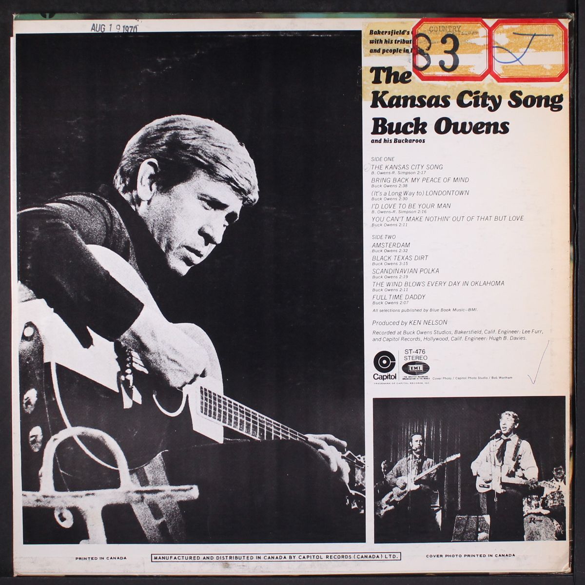 the kansas city song by BUCK OWENS