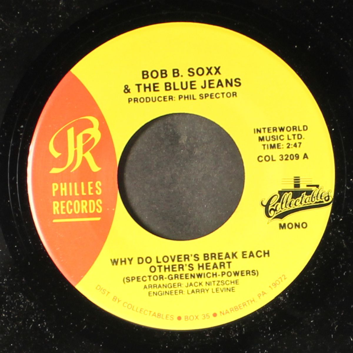 zip-a-dee doo-dah / why do lover's break each other's heart by BOB B. SOXX & BLUE JEANS