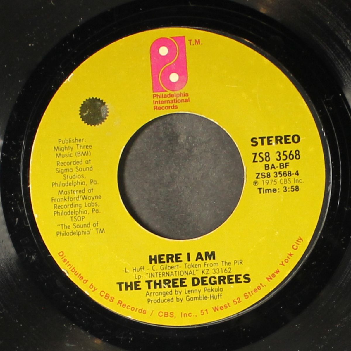 take good care of yourself / here i am by THREE DEGREES