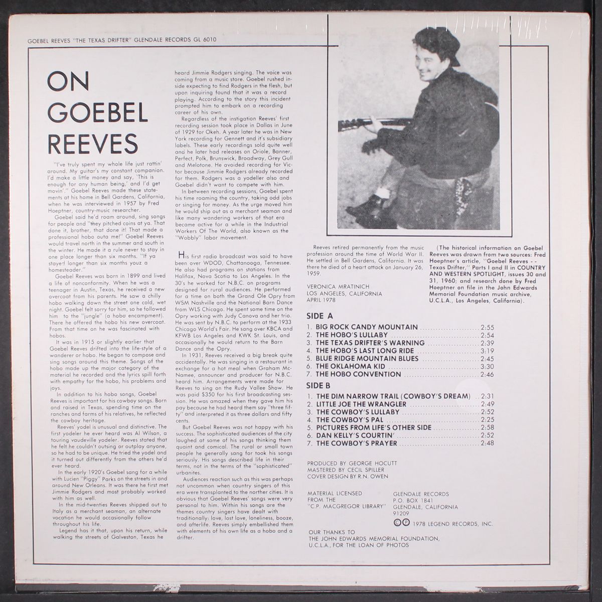 the texas drifter by GOEBEL REEVES