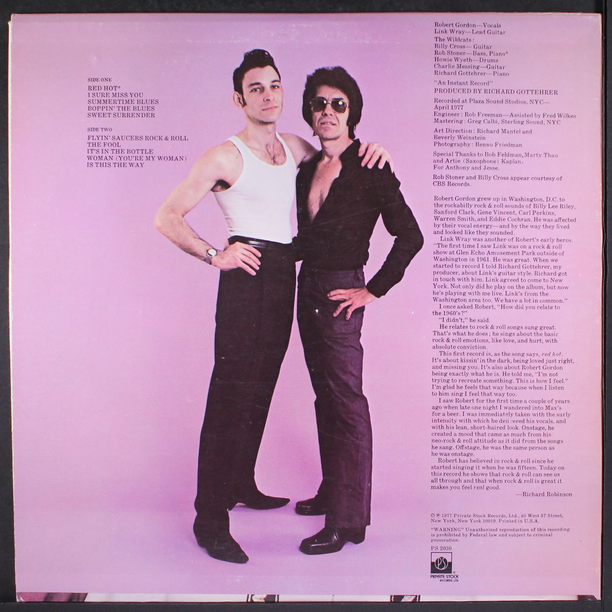 with link wray by ROBERT GORDON