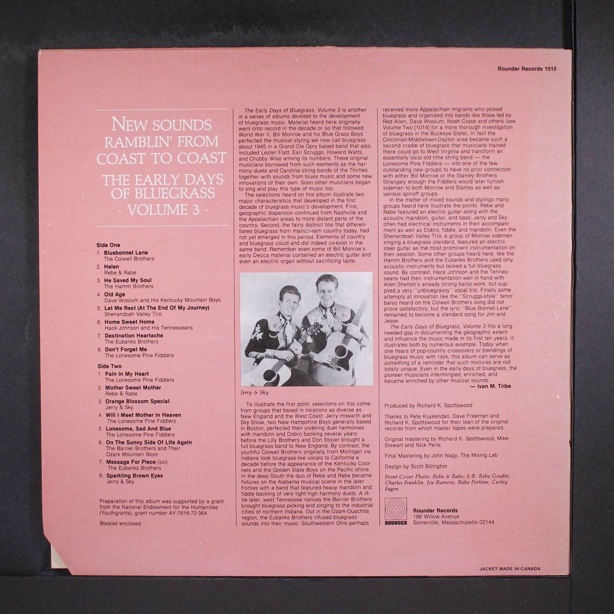 new sounds ramblin' from coast to coast; the early days of bluegrass, by VARIOUS
