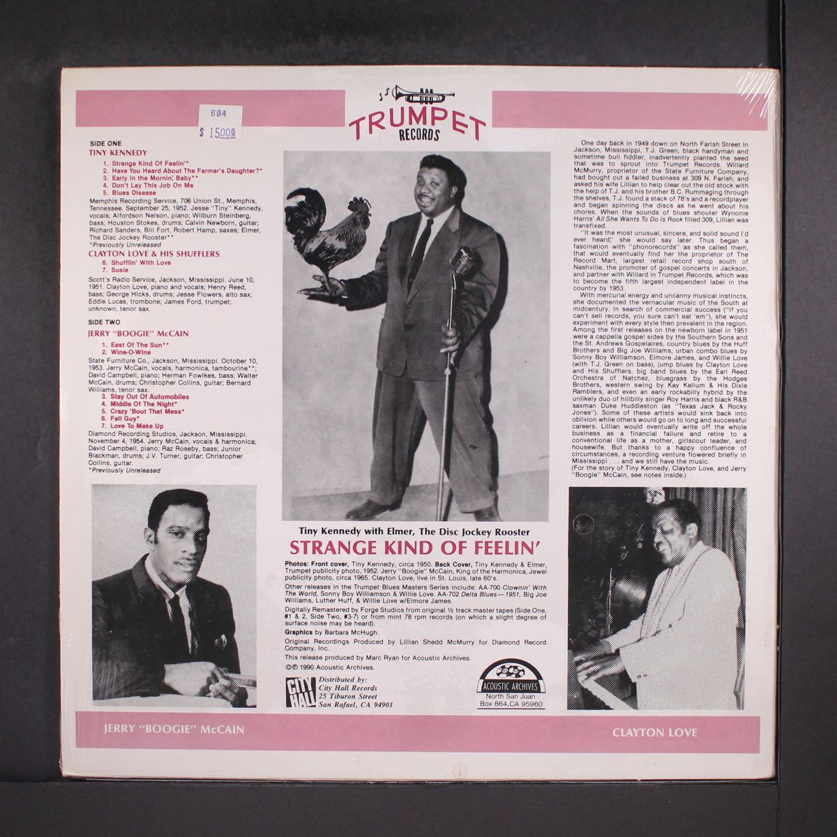 strange kind of feelin' by TINY KENNEDY, CLAYTON LOVE, JERRY MCCAIN