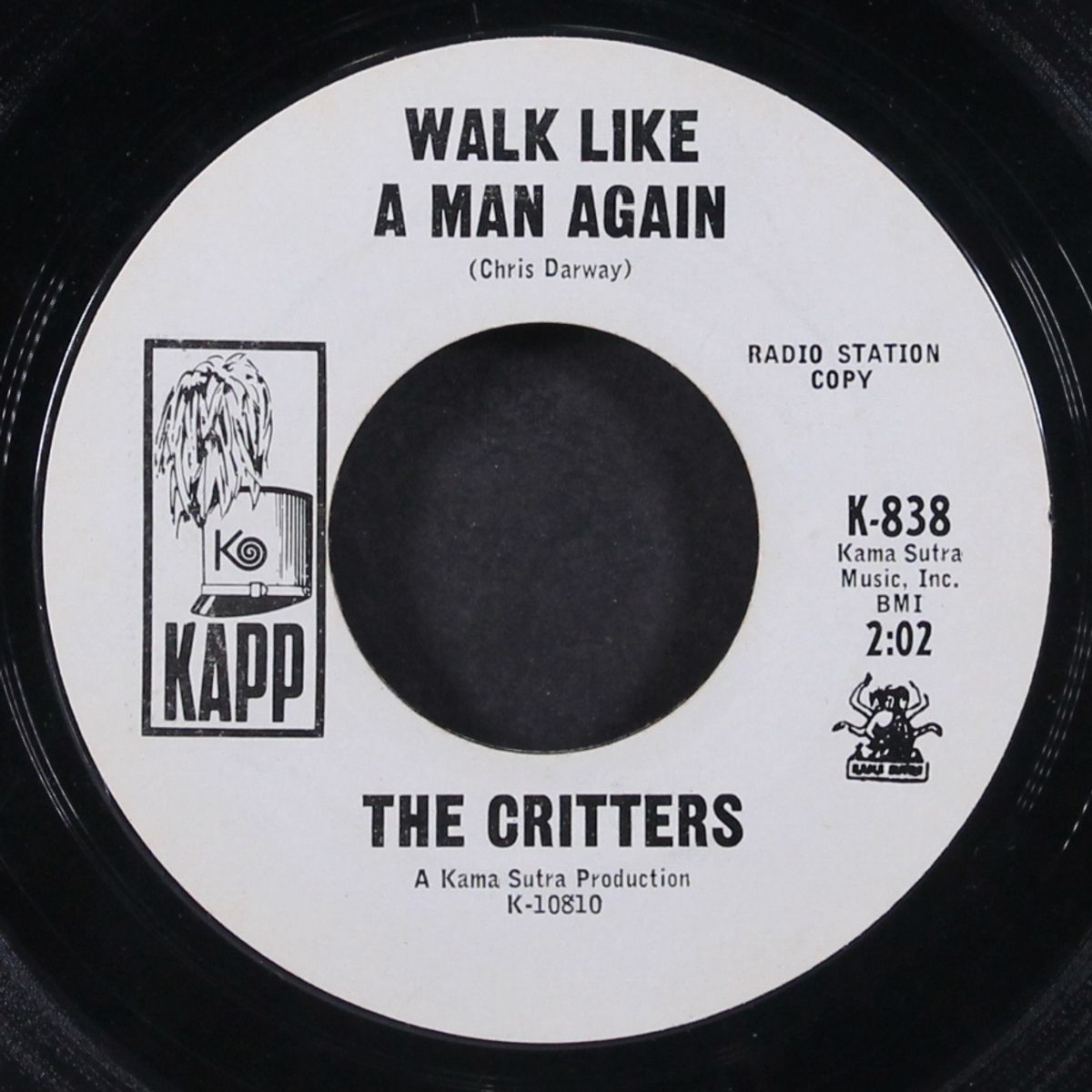 don't let the rain fall down on me / walk like a man again by CRITTERS